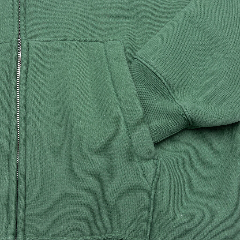 MANTRA ZIP HOODIE - GREEN - 4