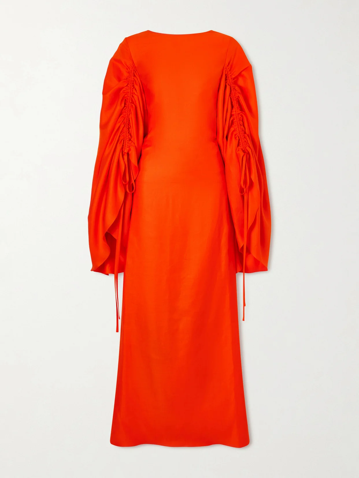 Gathered Ramie Organza Gown - 1