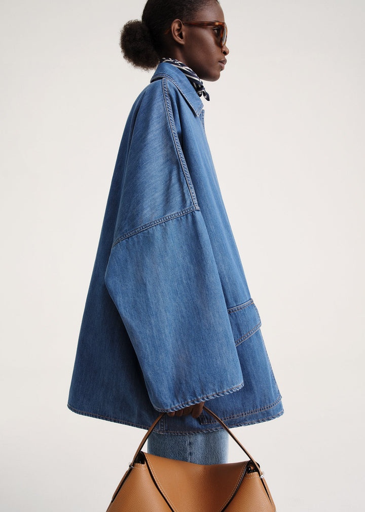 Denim overshirt jacket soft blue - 6