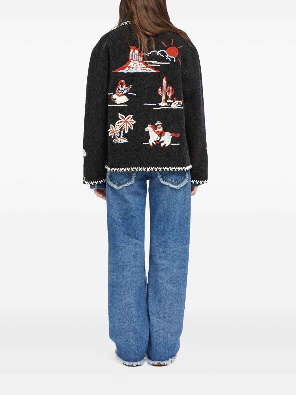 Remember Me embroidered palm-tree jacket - 4