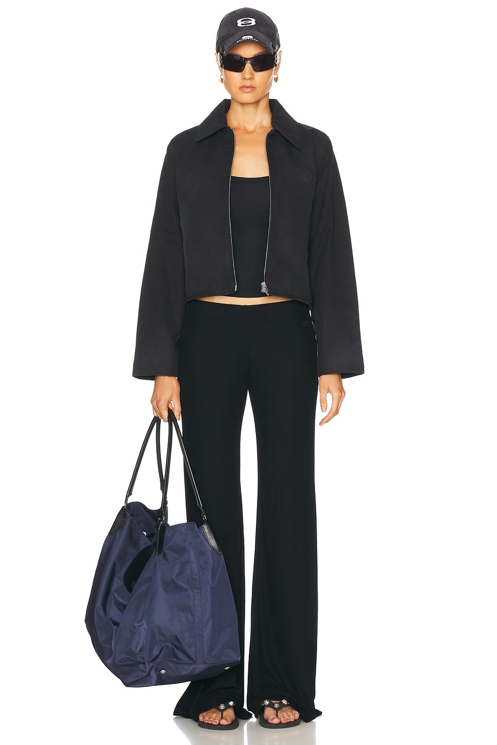 BALENCIAGA Long Sleeve Decollete Top | forward | REVERSIBLE