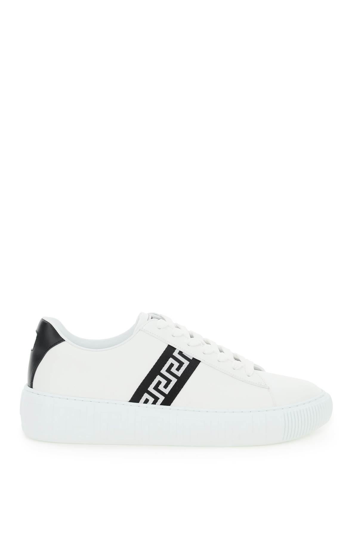 LEATHER GRECA SNEAKERS - 1