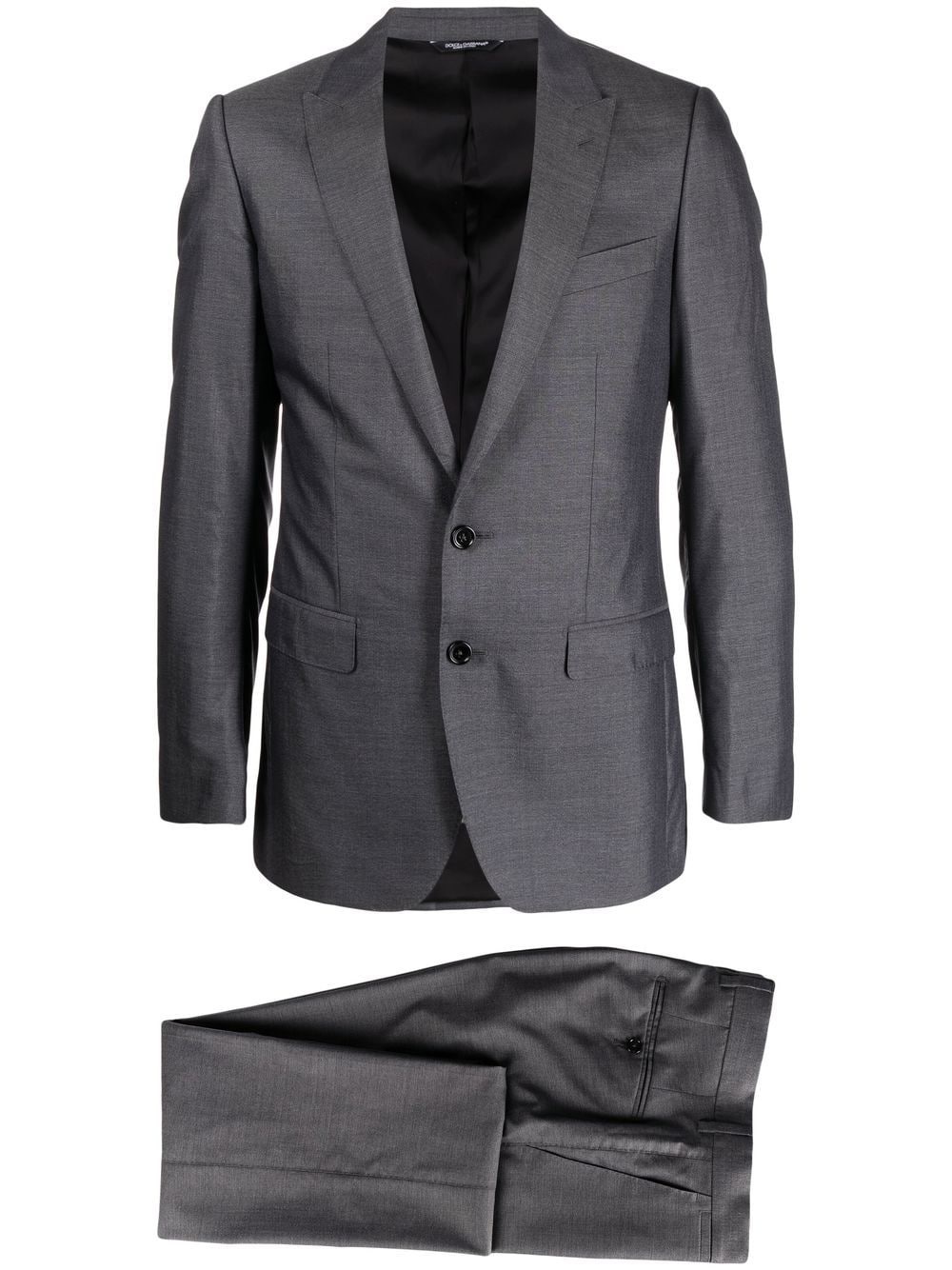 single-breasted two-piece suit - 1