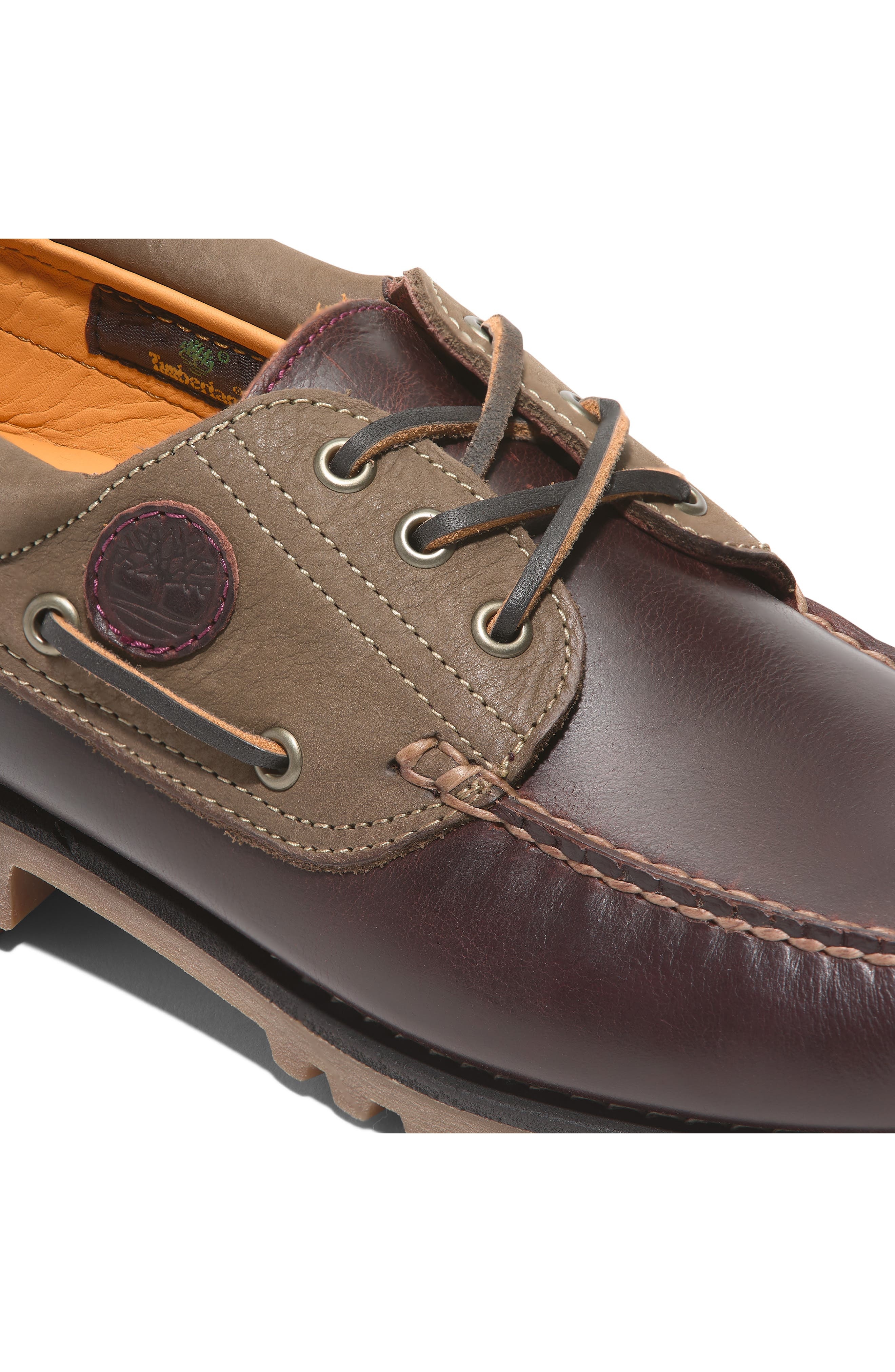 Timberland Authentic Boat Shoe in Burgundy Full Grain at Nordstrom - 6