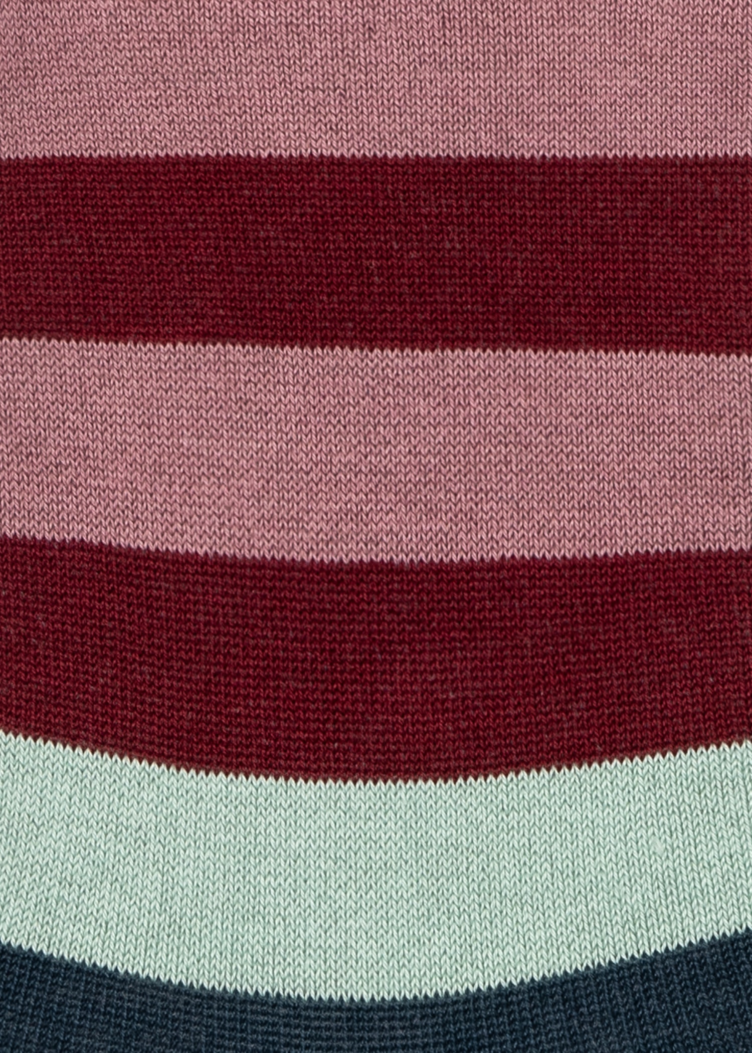 Burgundy Multi Stripe Organic Cotton Socks - 3