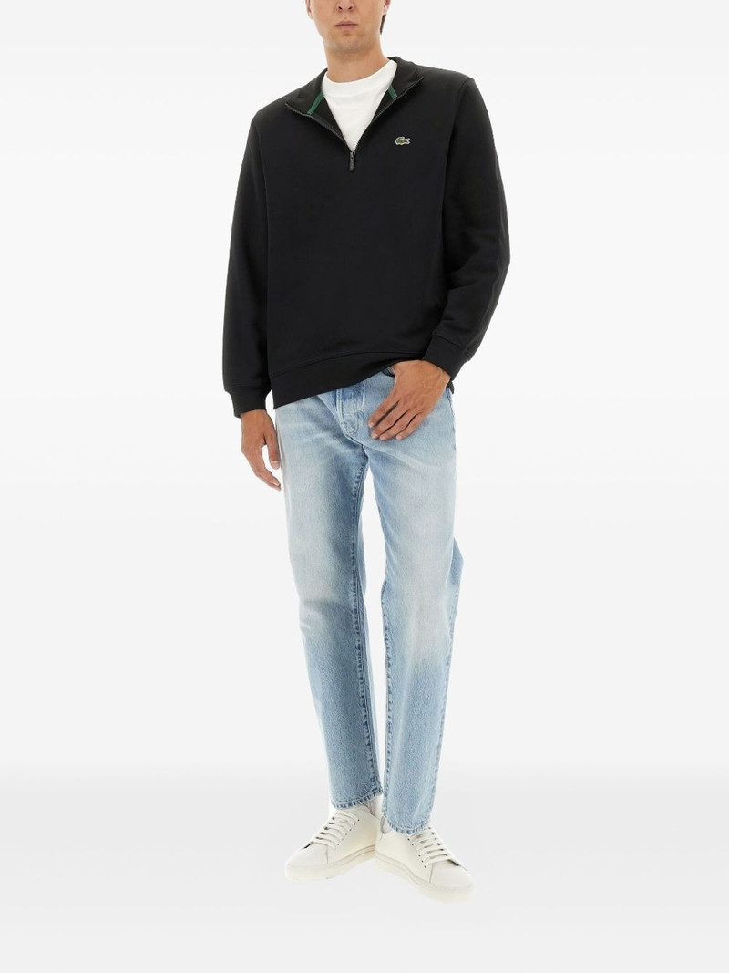LACOSTE logo-patch sweatshirt outlook