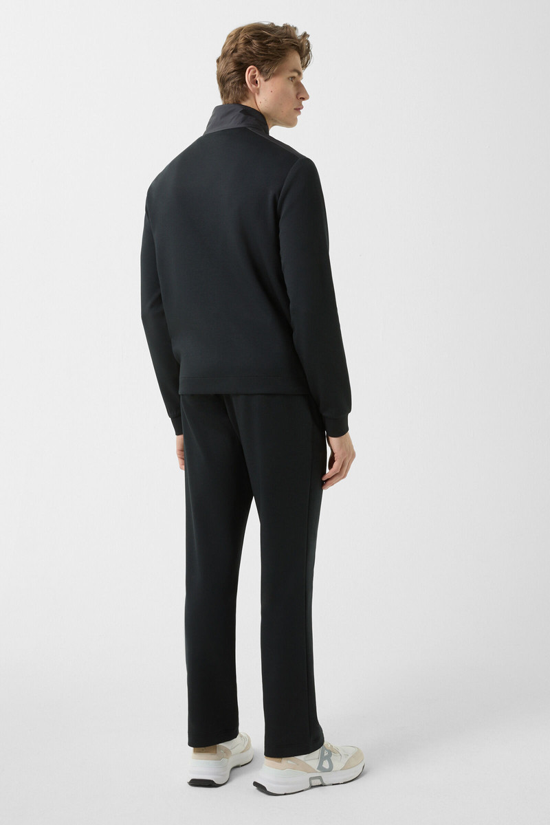 Rover hybrid jersey jacket in Black 3