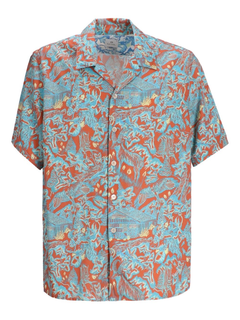 graphic-print shirt - 1