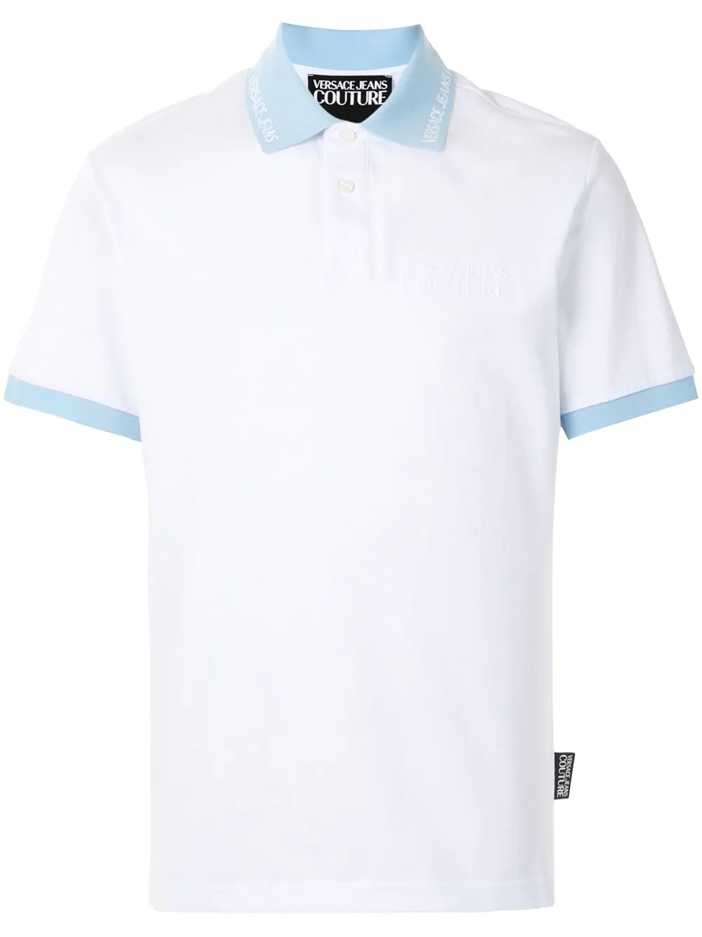 logo collar polo shirt - 1