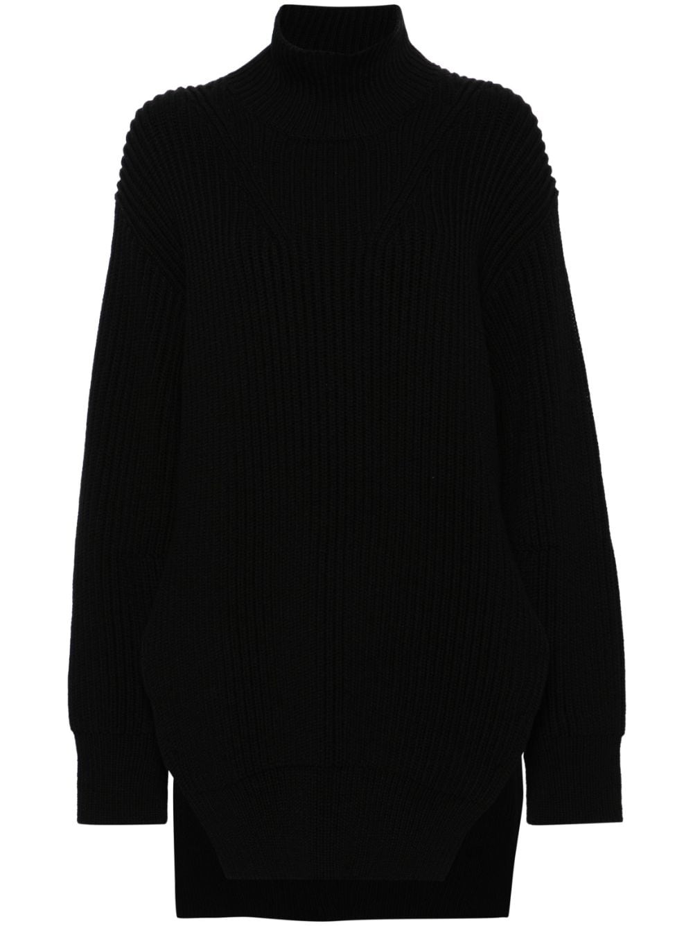 chunky-ribbed wool jumper - 1