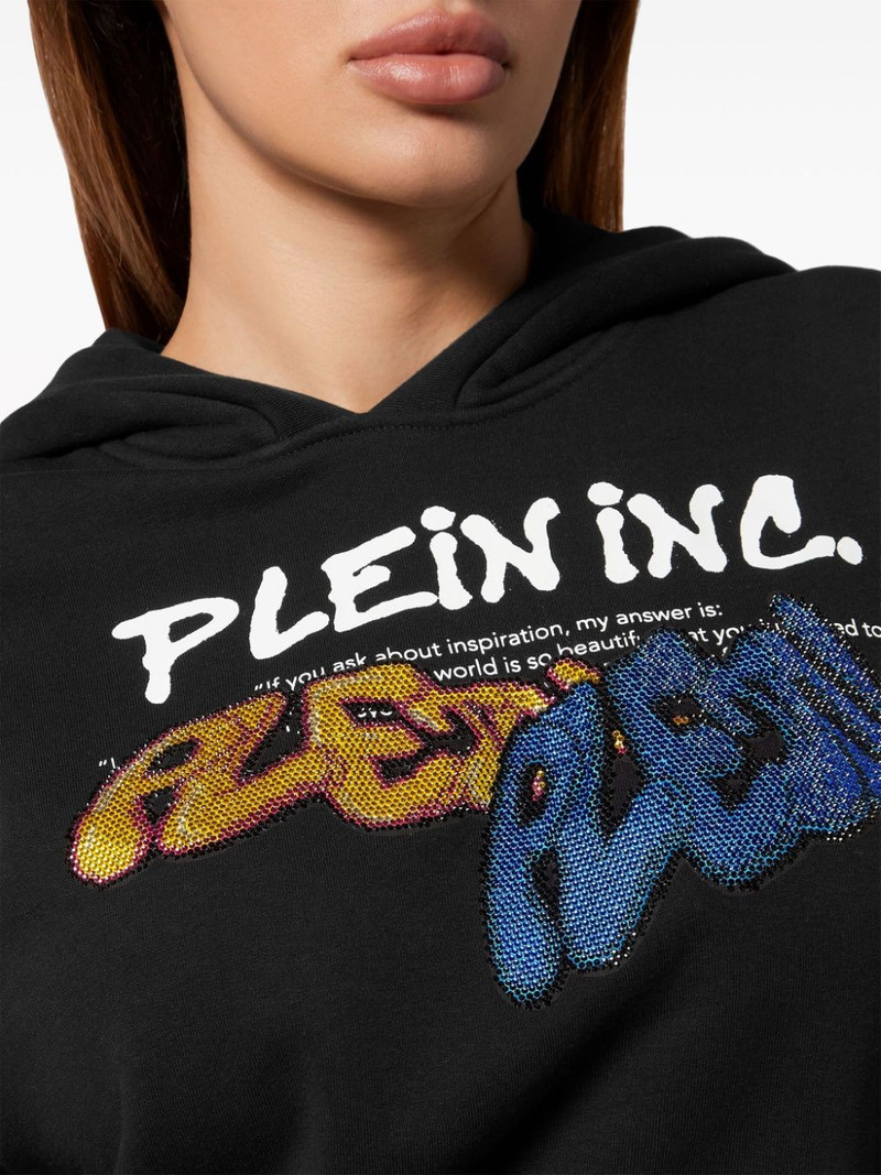 logo-print cropped hoodie 5