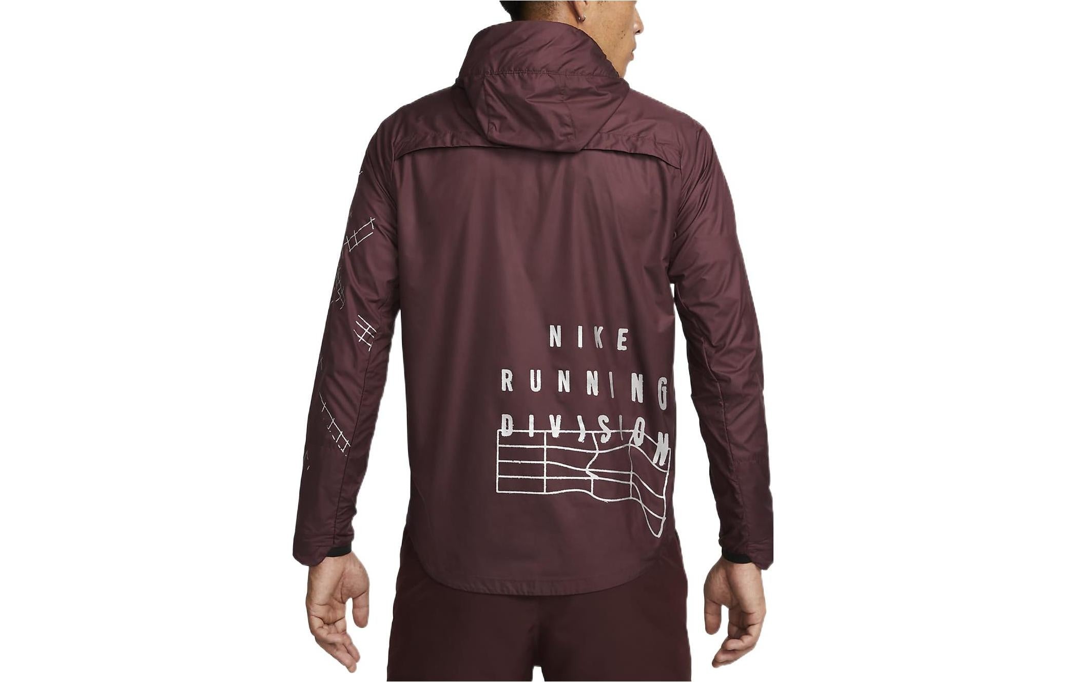 Nike Alphabet Zipper Hooded Track Jacket Men's Brown DQ6519-652 - 2