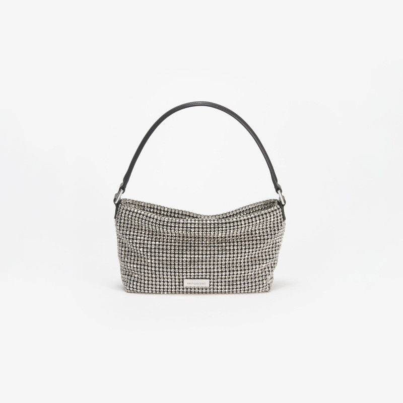 Silver Diamante Small Hobo Bag 1