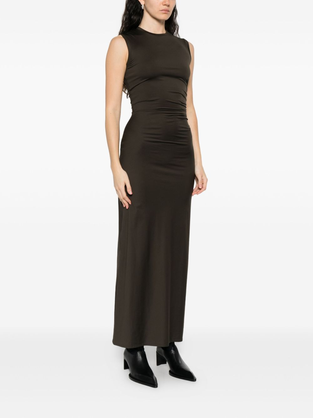 ruched-detail maxi dress - 3