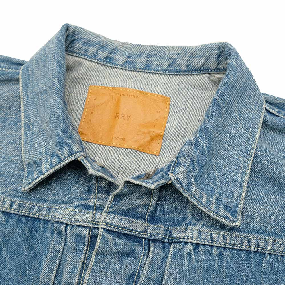 12oz DENIM WW2 MODEL JACKET - USED BLUE - RN29373246 - 3