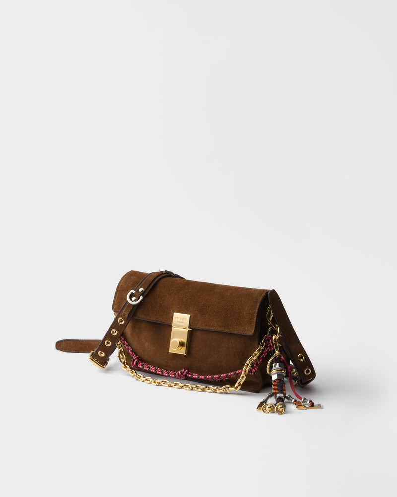 Prada Prada Soft Sound small suede shoulder bag outlook