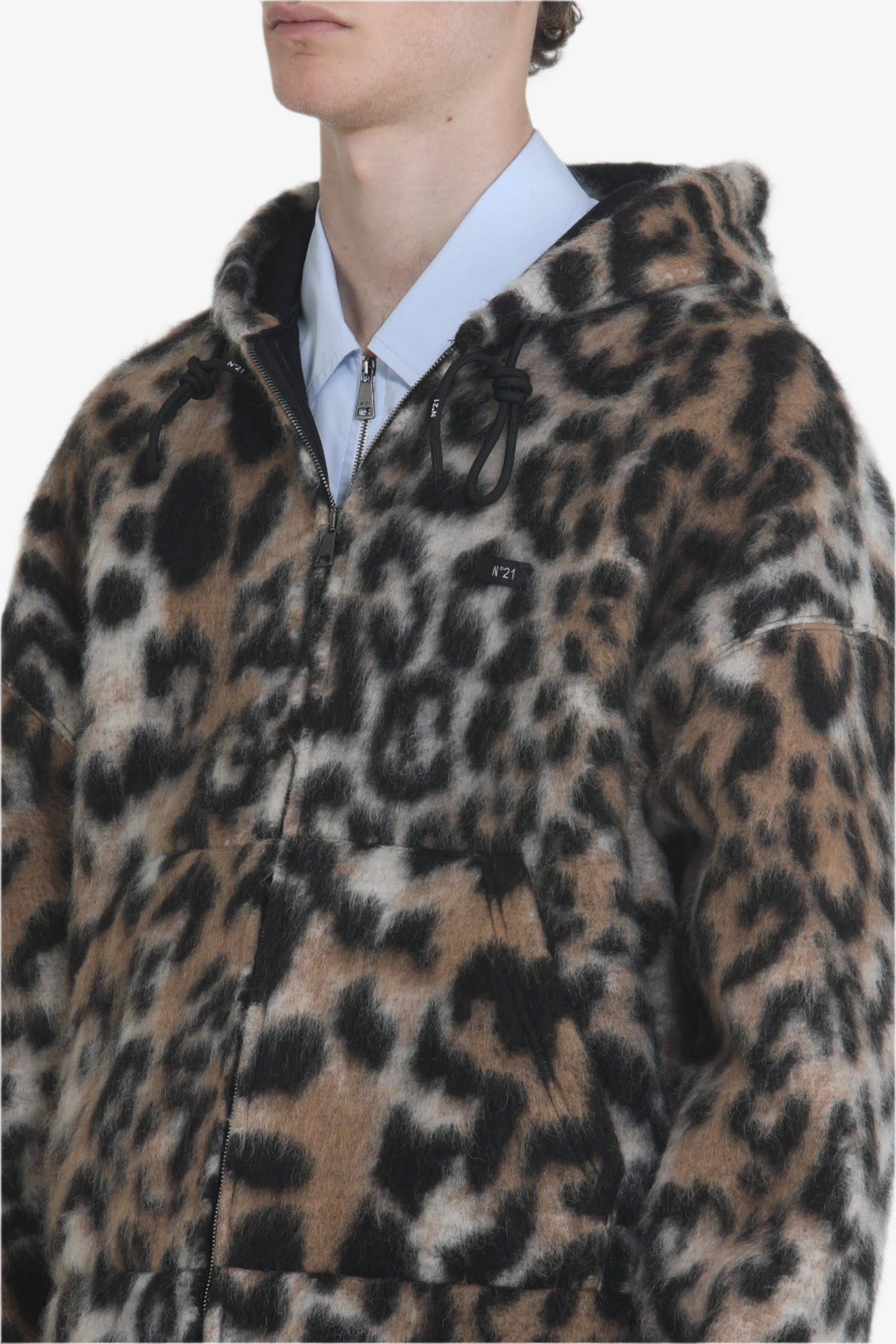 LEOPARD HOODED JACKET - 5