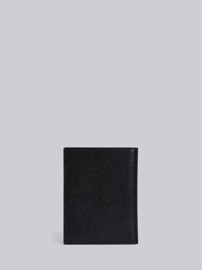 Thom Browne Diagonal Intarsia Stripe Passport Holder In Pebble Grain Leather outlook