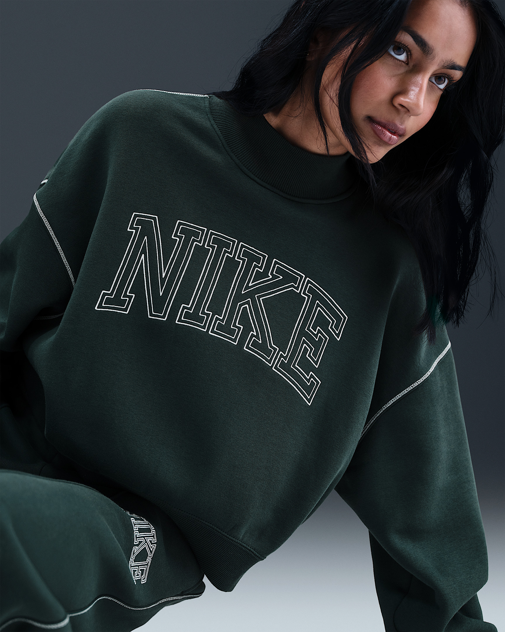 Nike Sportswear Phoenix Fleece Women's Mock-Neck Sweatshirt - 3