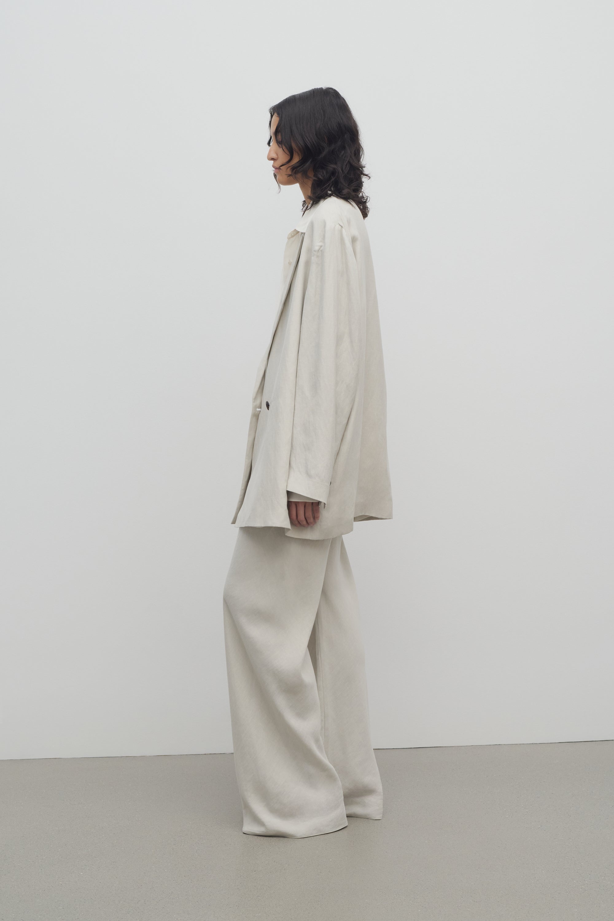 Gala Pant in Silk and Linen - 4