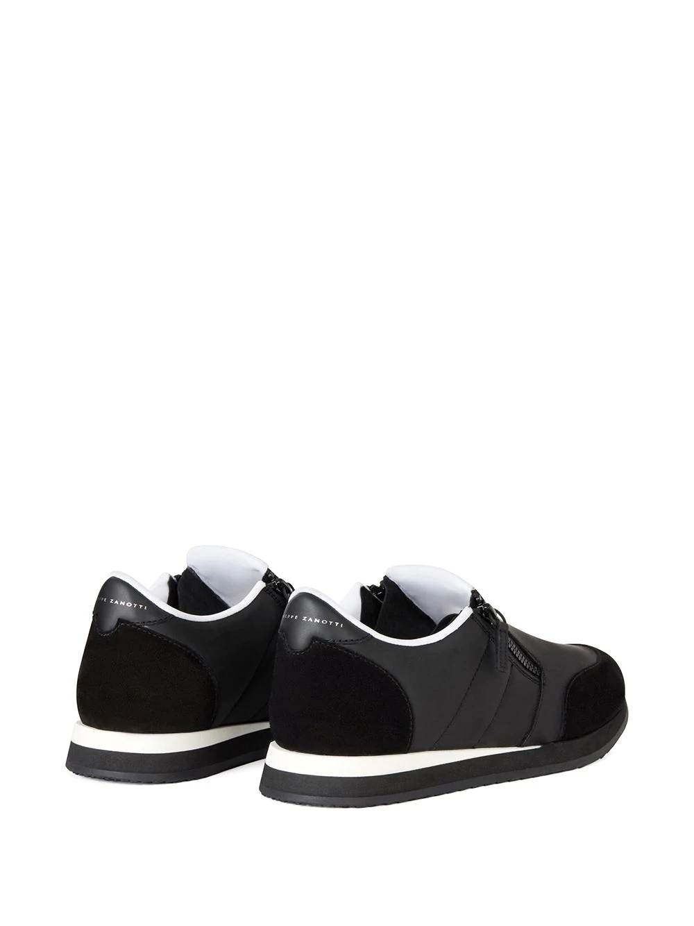 panelled zipped sneakers - 3