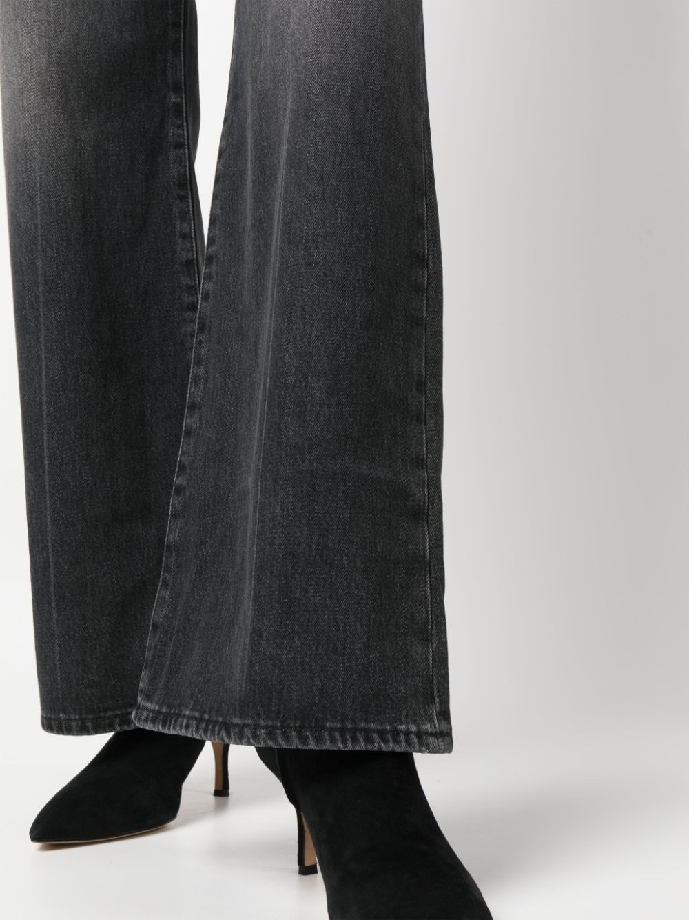 logo-patch bootcut denim jeans - 5