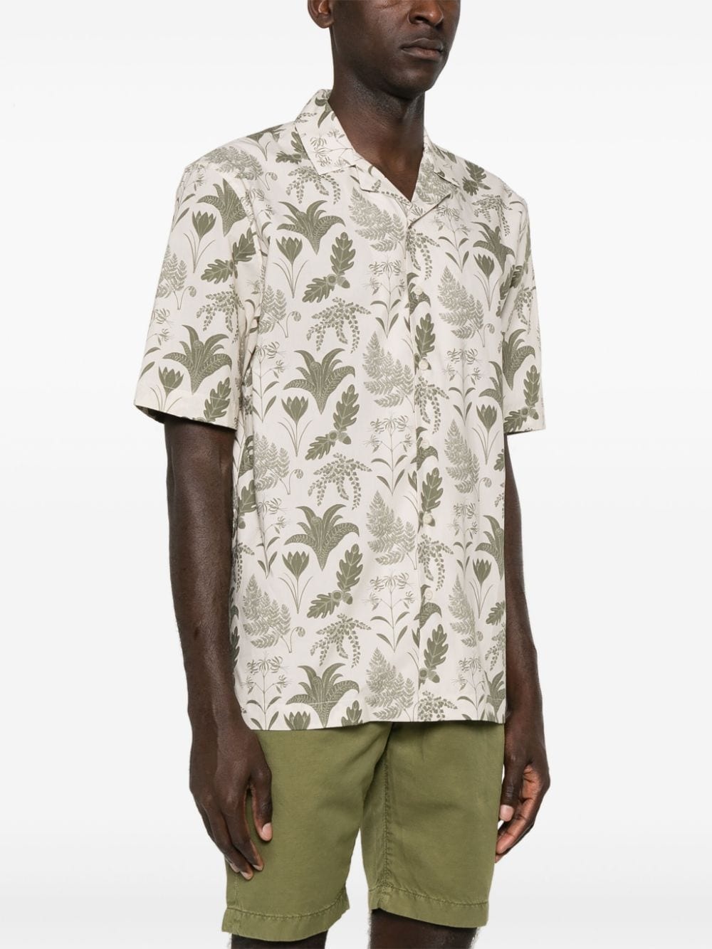 x Katie Scott leaf-print shirt - 3