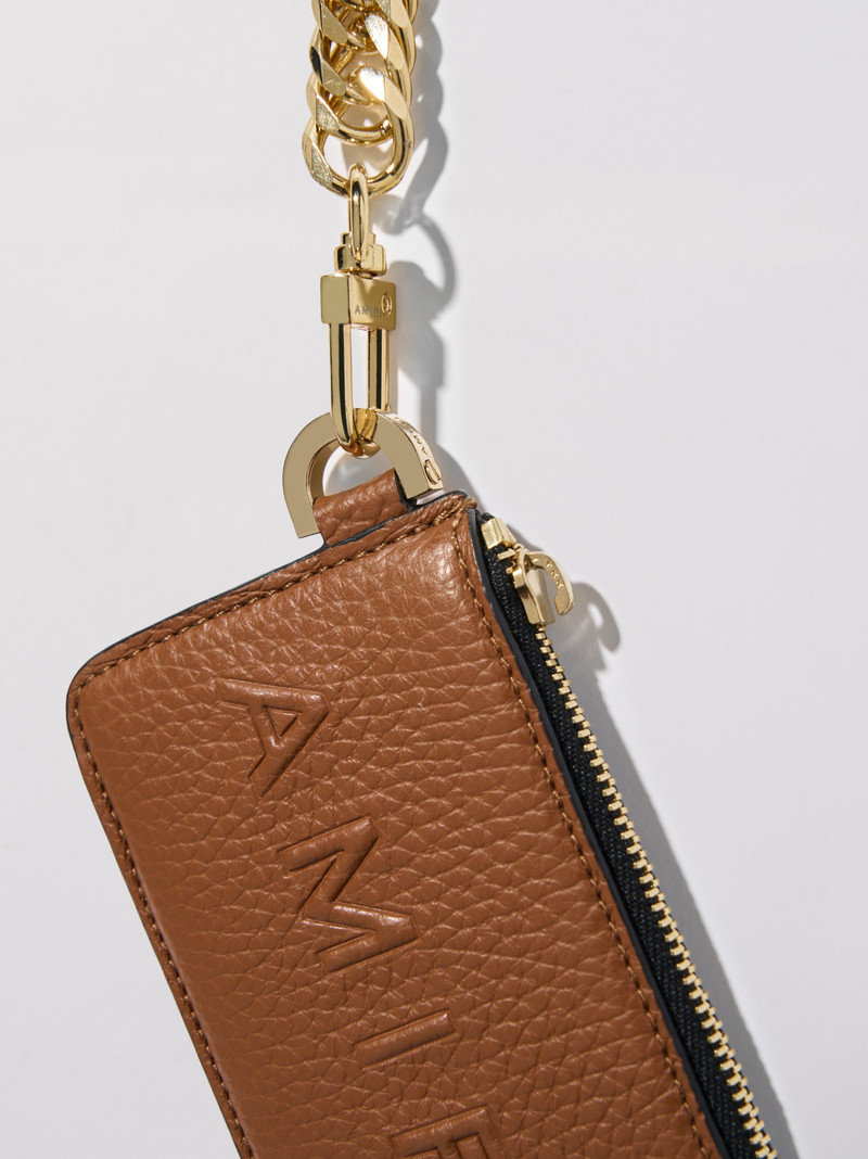 PEBBLED LOGO CHAIN WALLET 4