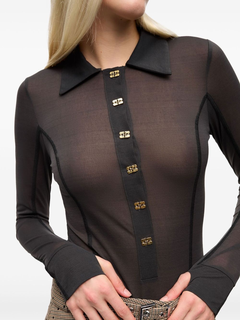 semi-sheer top - 5