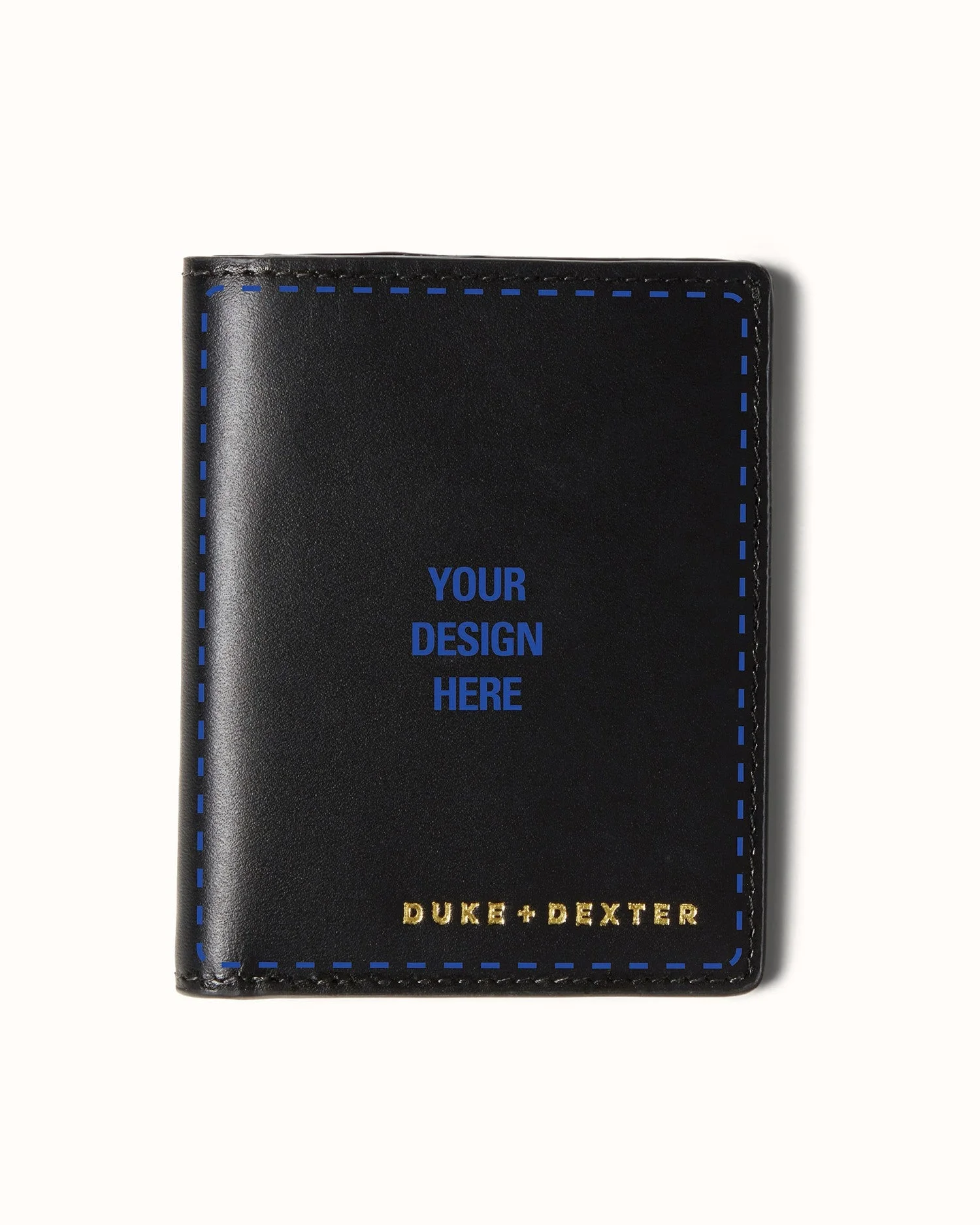 Hand-Painted Black Wallet - 1