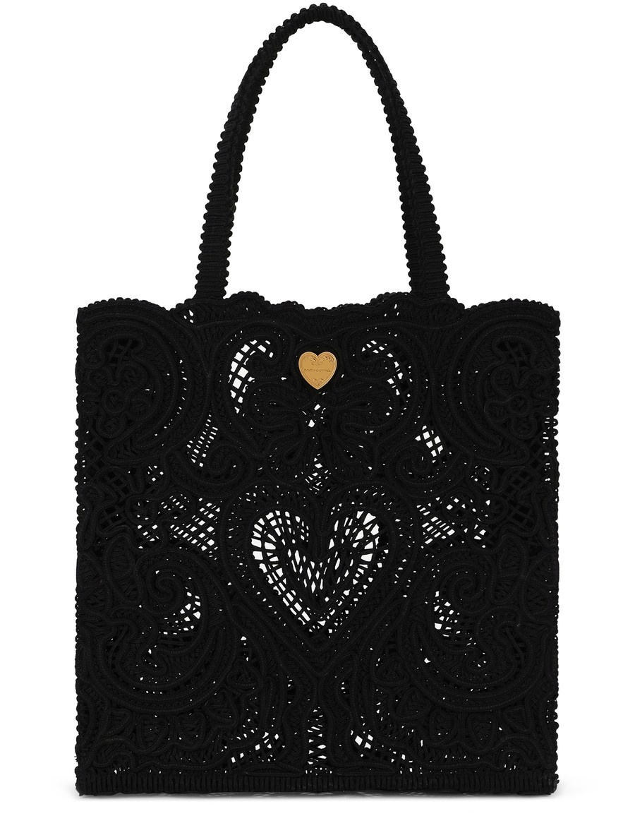 Medium embroidered shopper bag - 1