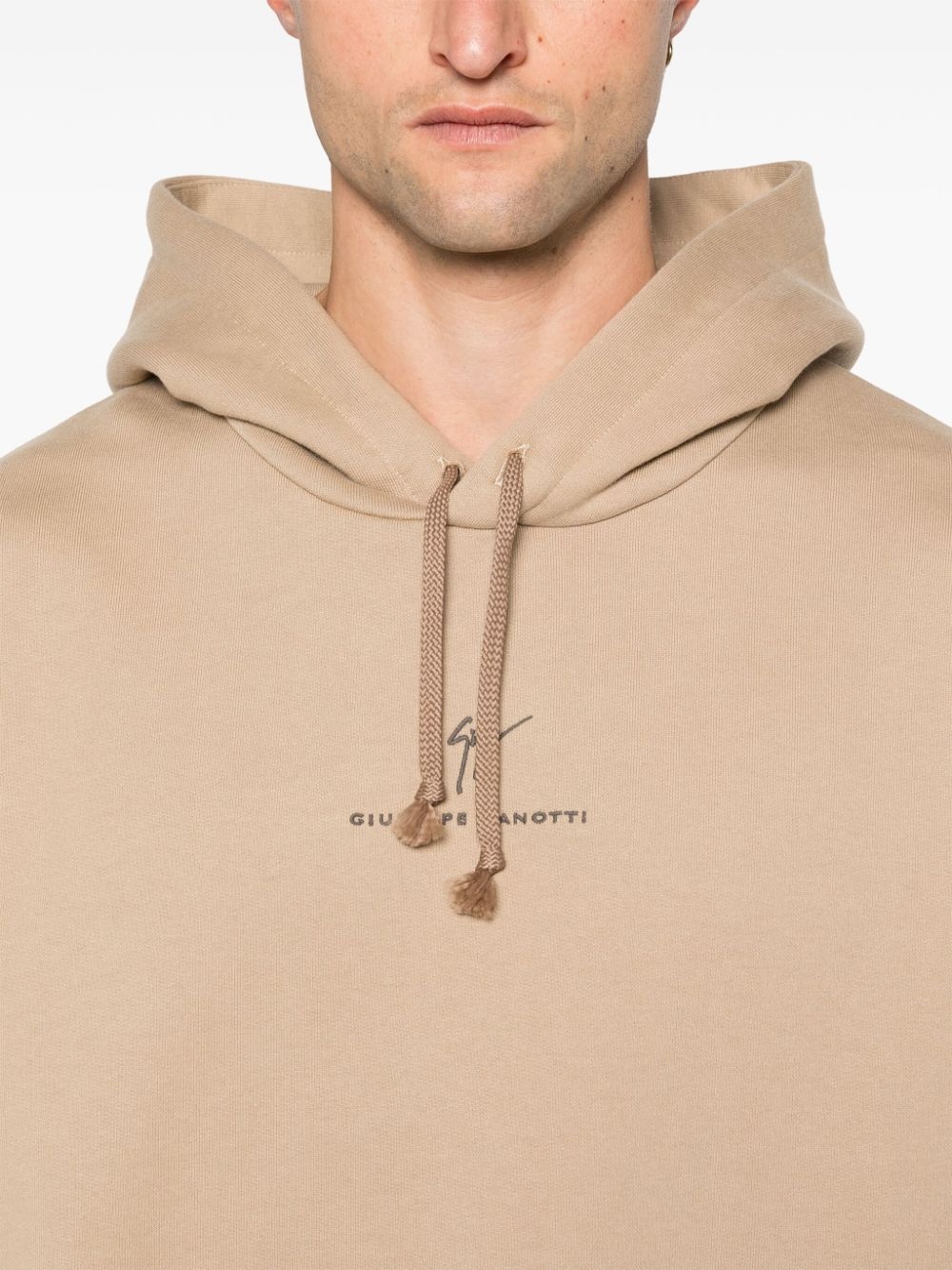 logo-embroidered hoodie - 5