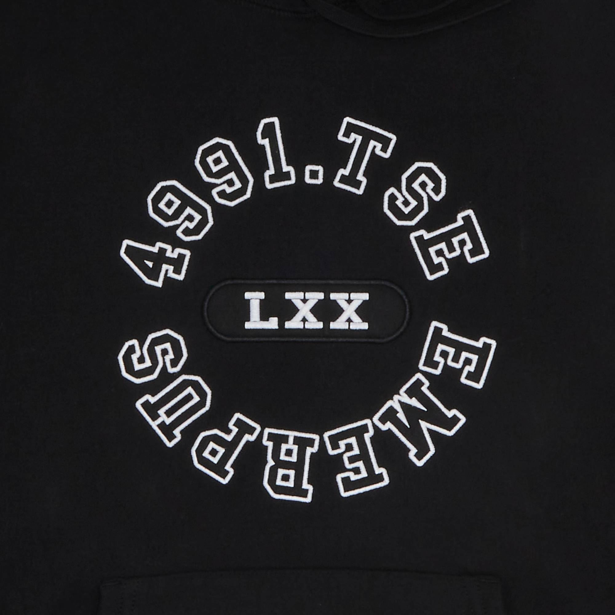 Supreme Rhinestone Shadow Hooded Sweatshirt Black