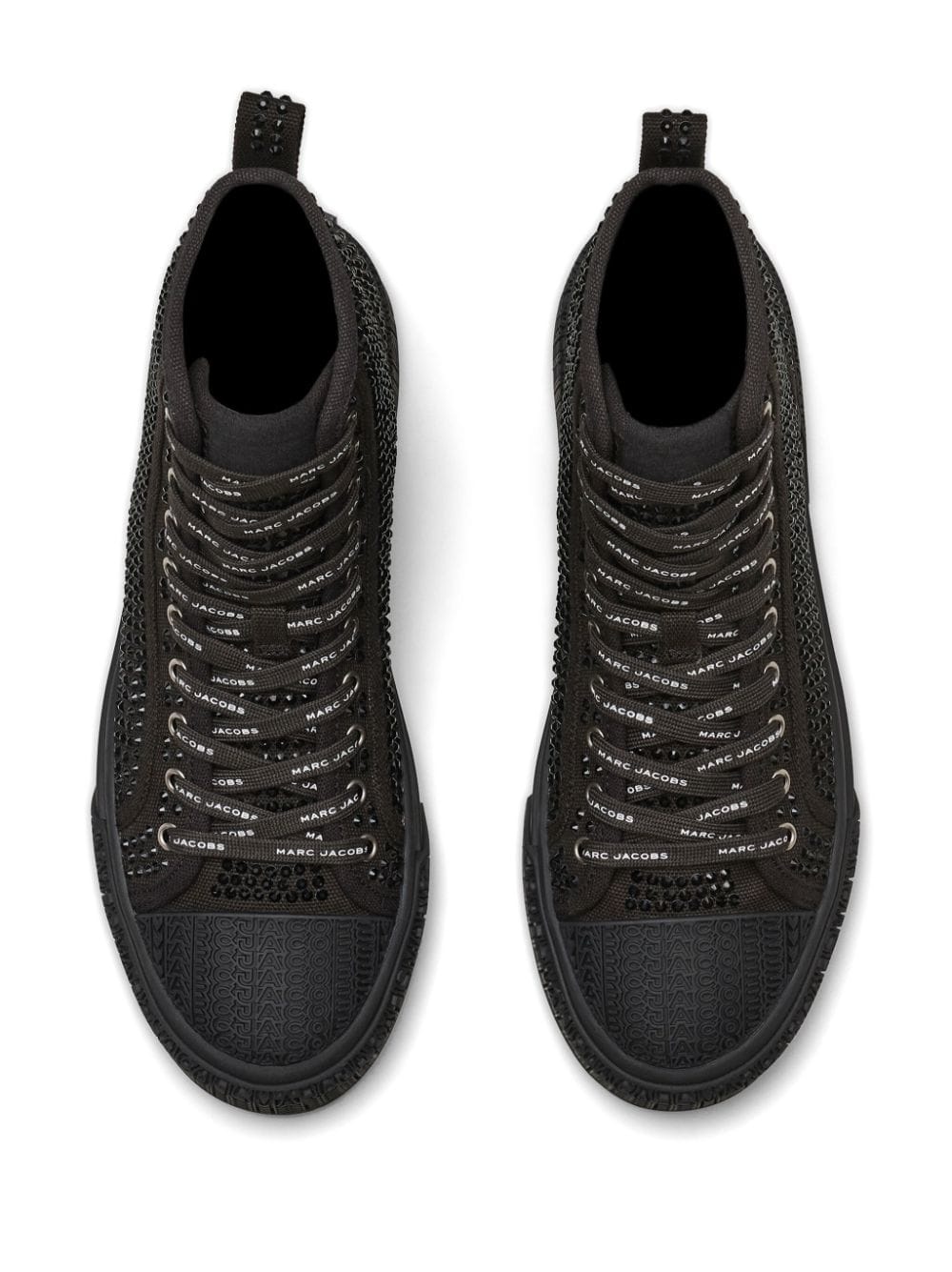 logo-debossed lace-up sneakers - 4