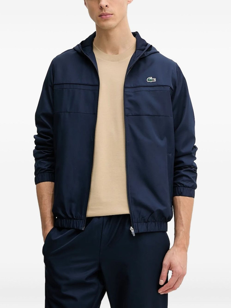 panelled zip-up hooded jacket 1