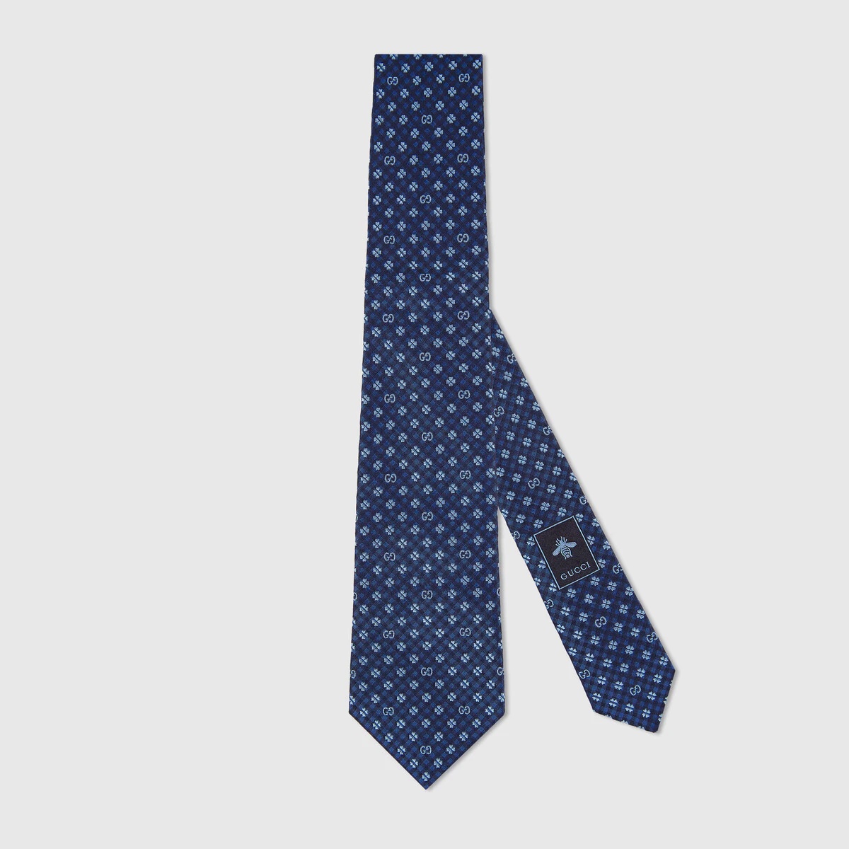 GG and shamrocks silk tie - 1