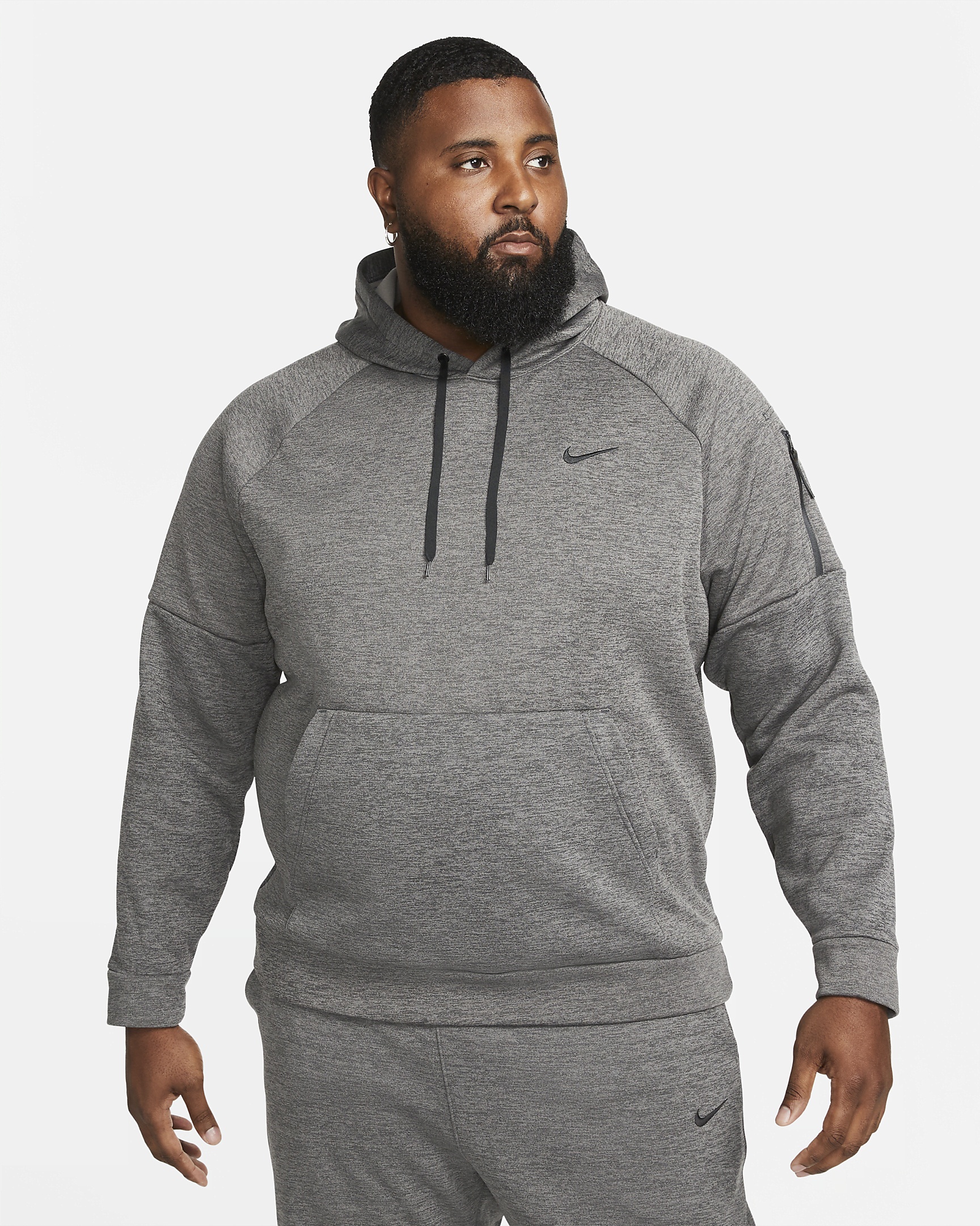 Nike Therma Men's Therma-FIT Hooded Fitness Pullover - 8