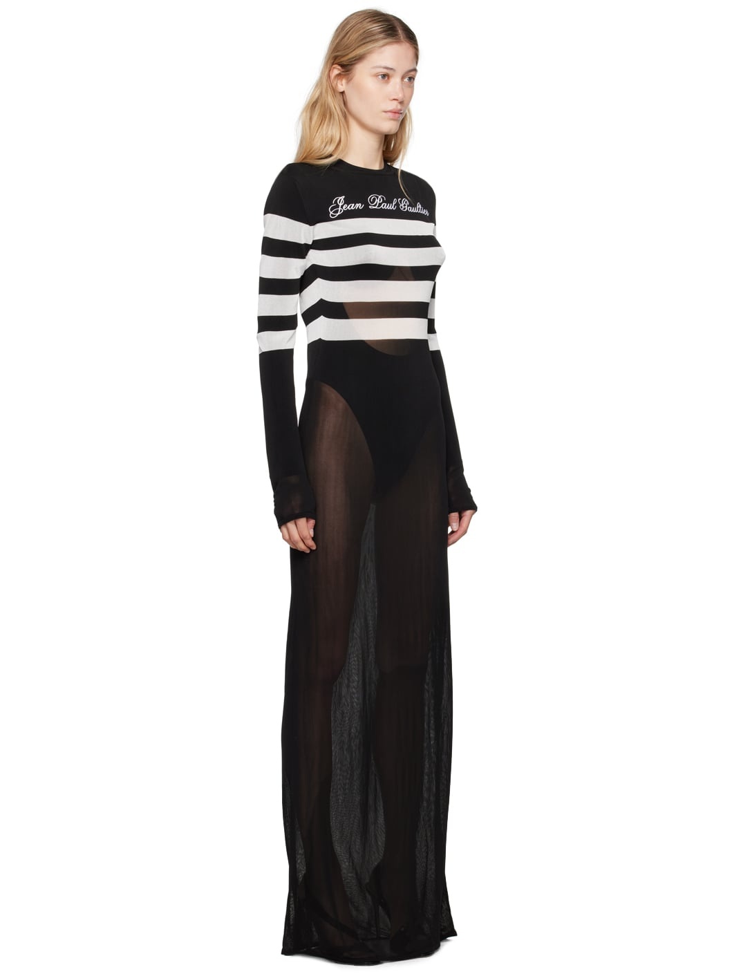 Black & White 'The Signature Marinière' Maxi Dress - 2