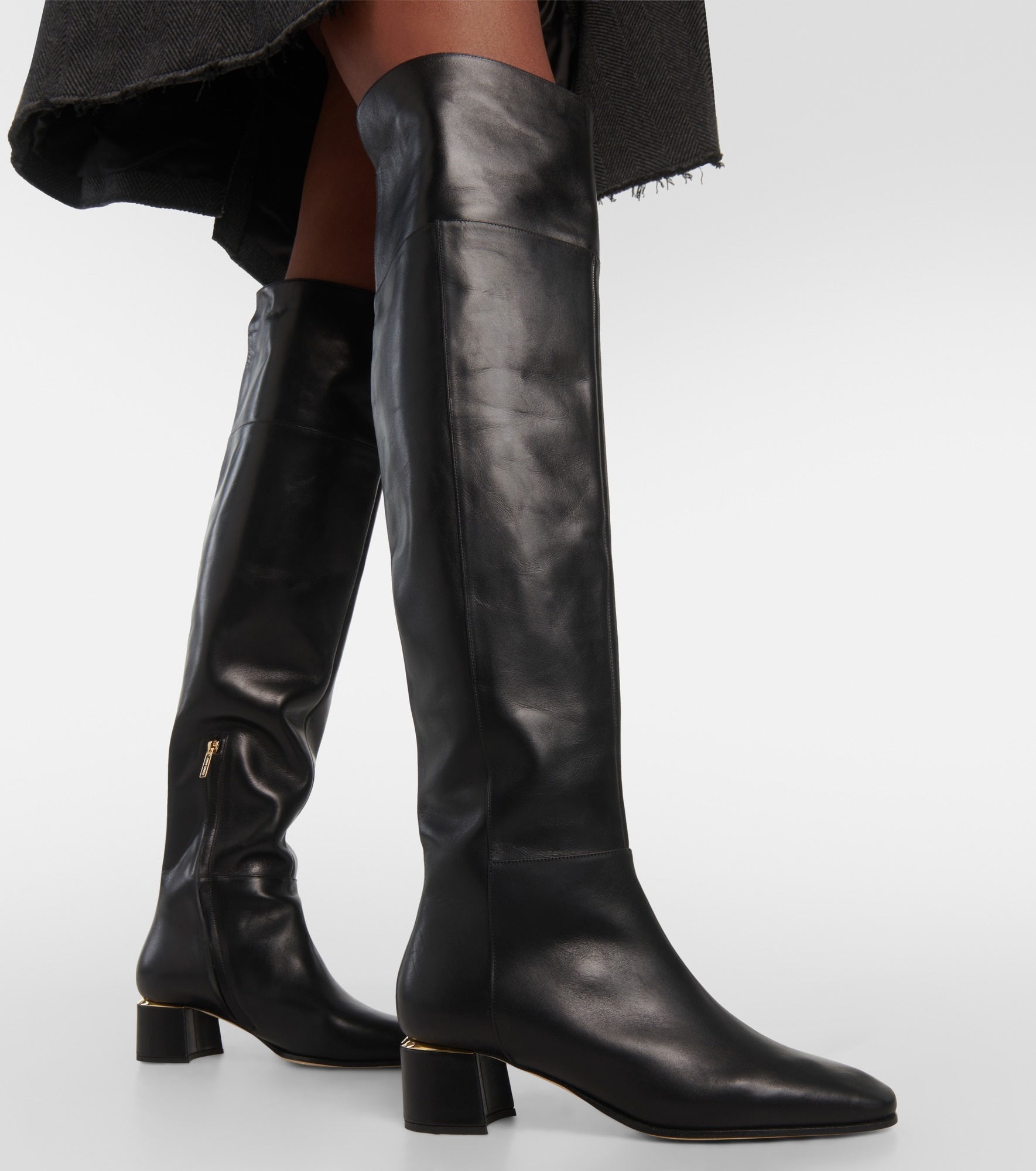 Loren 45 leather over-the-knee boots - 4
