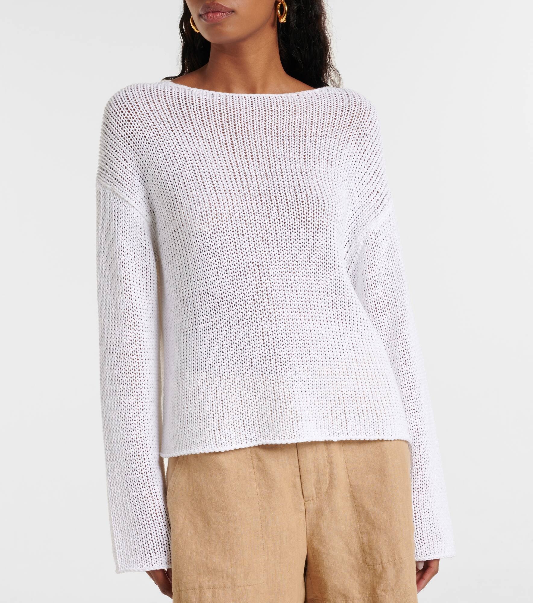 Cotton-blend sweater - 6