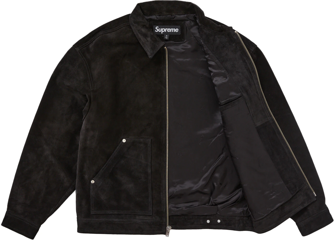 Supreme Suede Work Jacket Black - 2