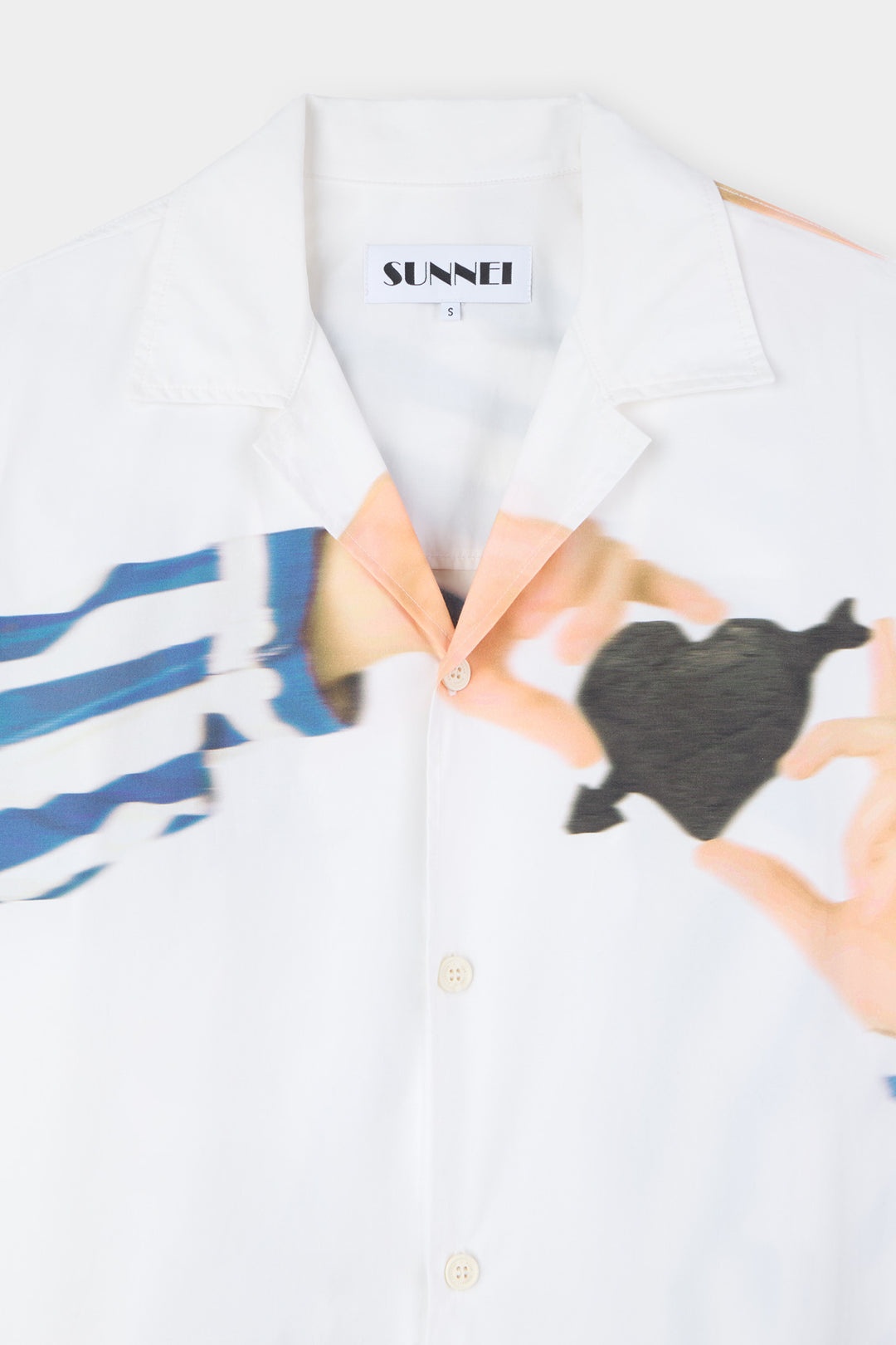 'CUORE DI PIETRA' SHORTSLEEVE SHIRT / off white & multicolor - 8