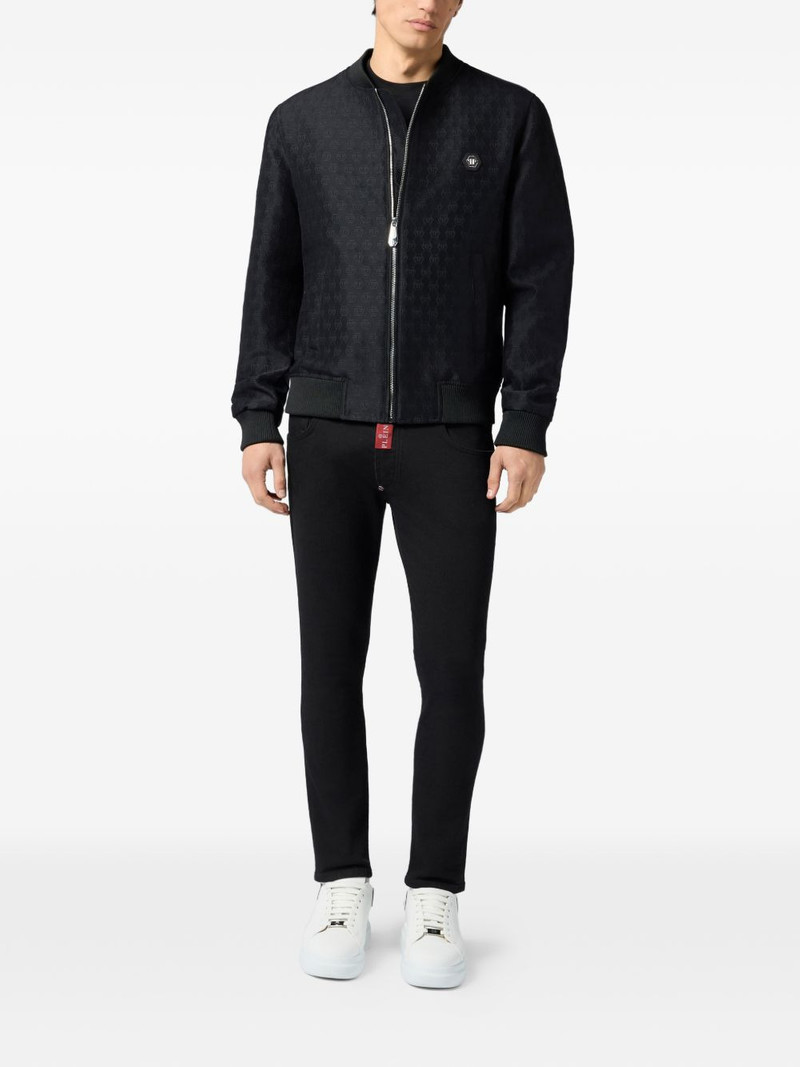 PHILIPP PLEIN jacquard monogram bomber jacket outlook