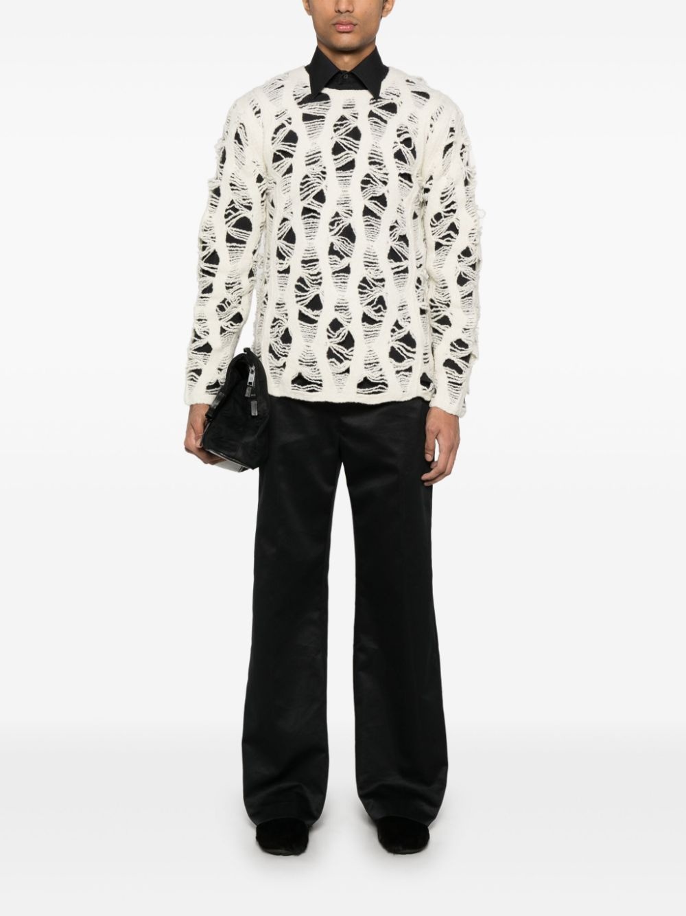 openwork sweater - 2
