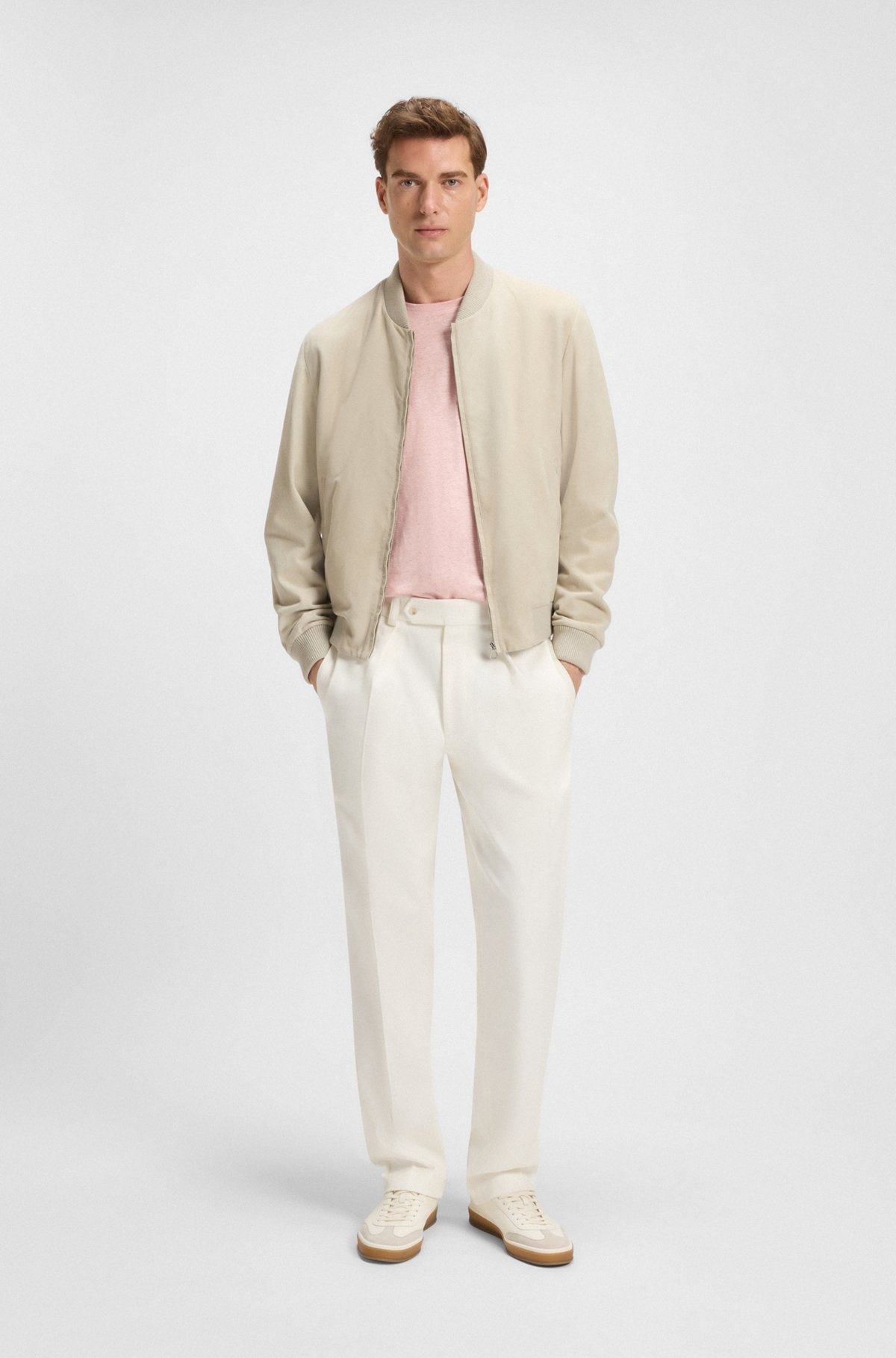 BECKHAM X BOSS TROUSERS IN STRETCH COTTON - 3