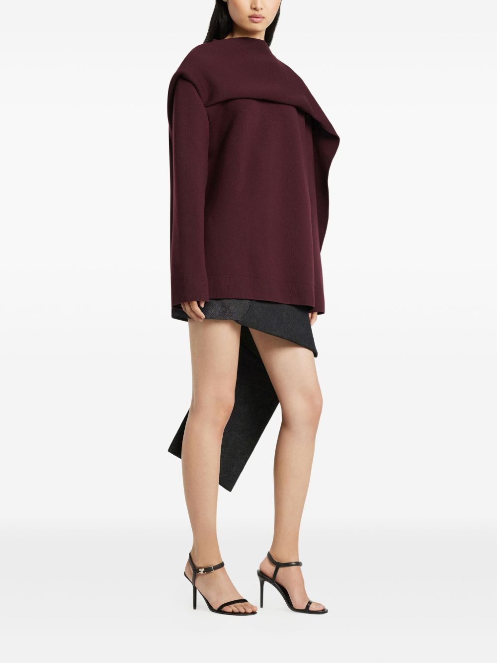 Scarf merino-wool sweater - 2