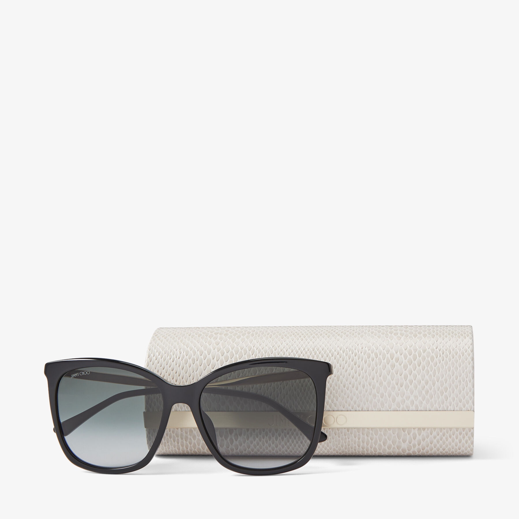 Nerea/G
Black Square Frame Sunglasses with Swarovski Crystals - 4