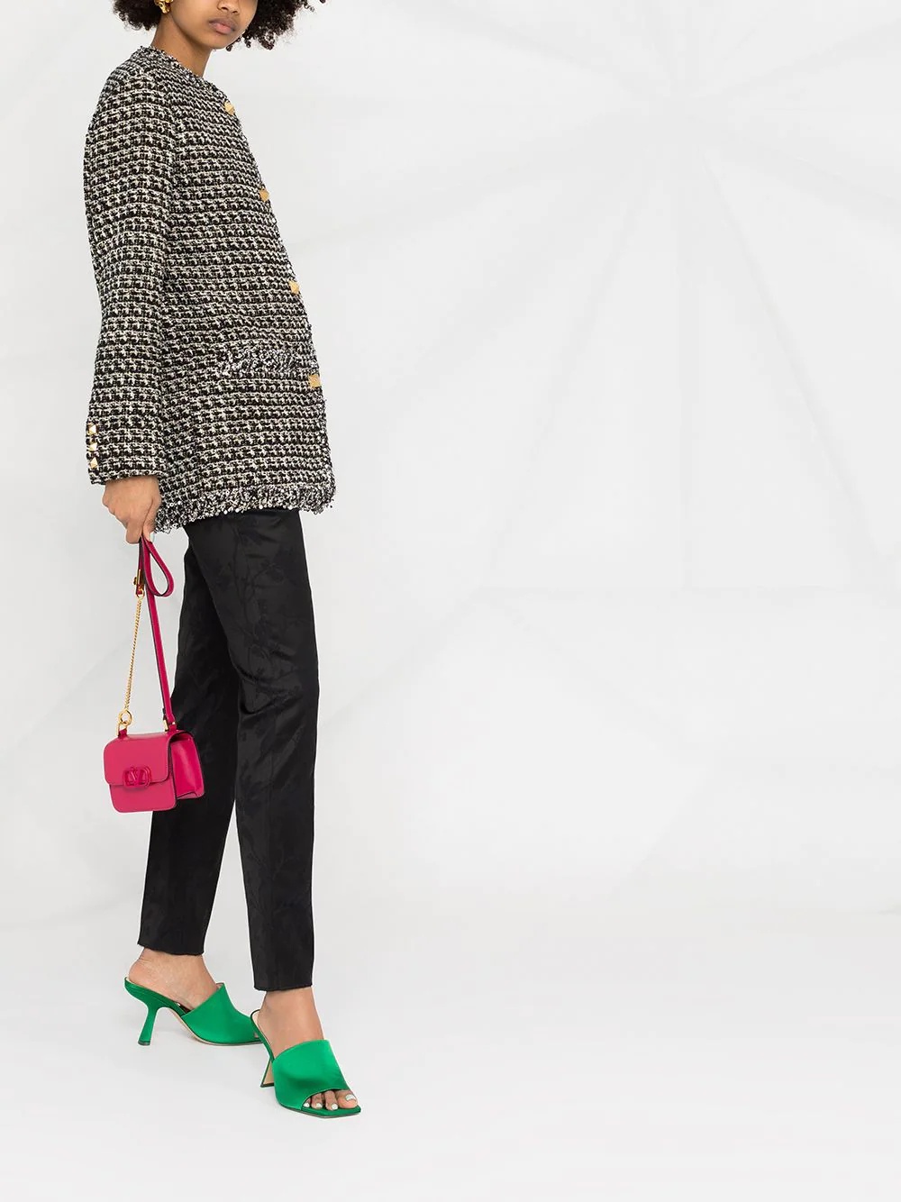 tweed sequin embellished jacket - 6