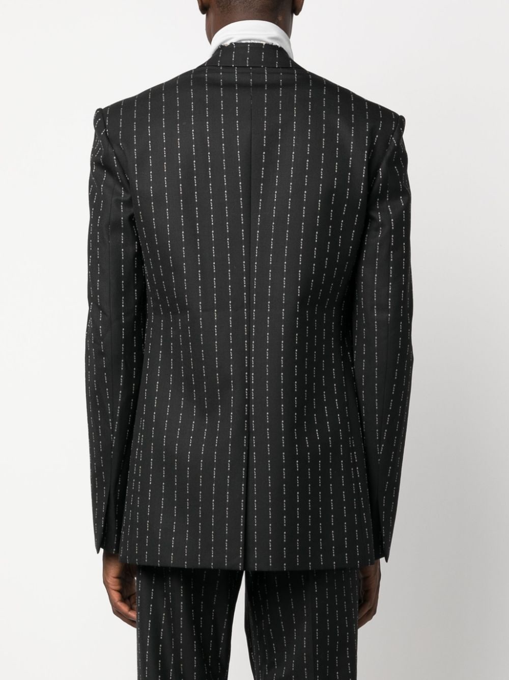 embroidered wool-cashmere blazer - 4