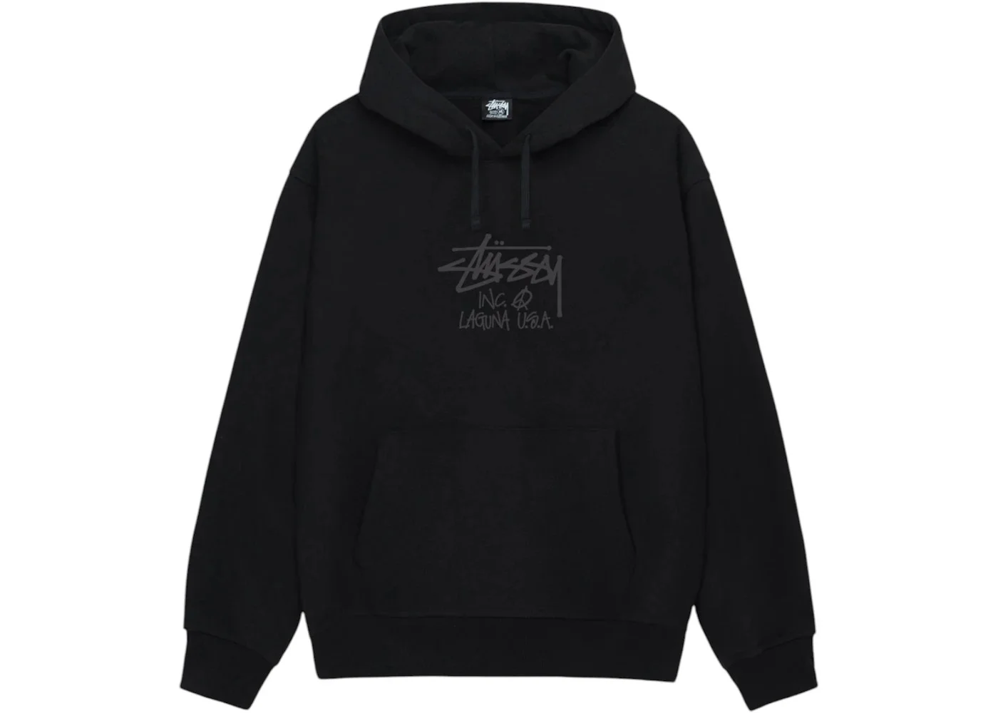 Stussy Laguna USA Hoodie Black - 1